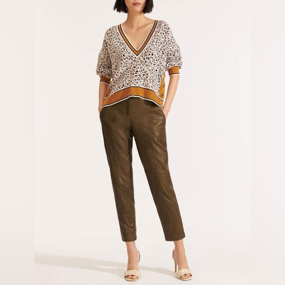 Veronica Beard Ronja Merino Wool Pullover Sweater in Multi
